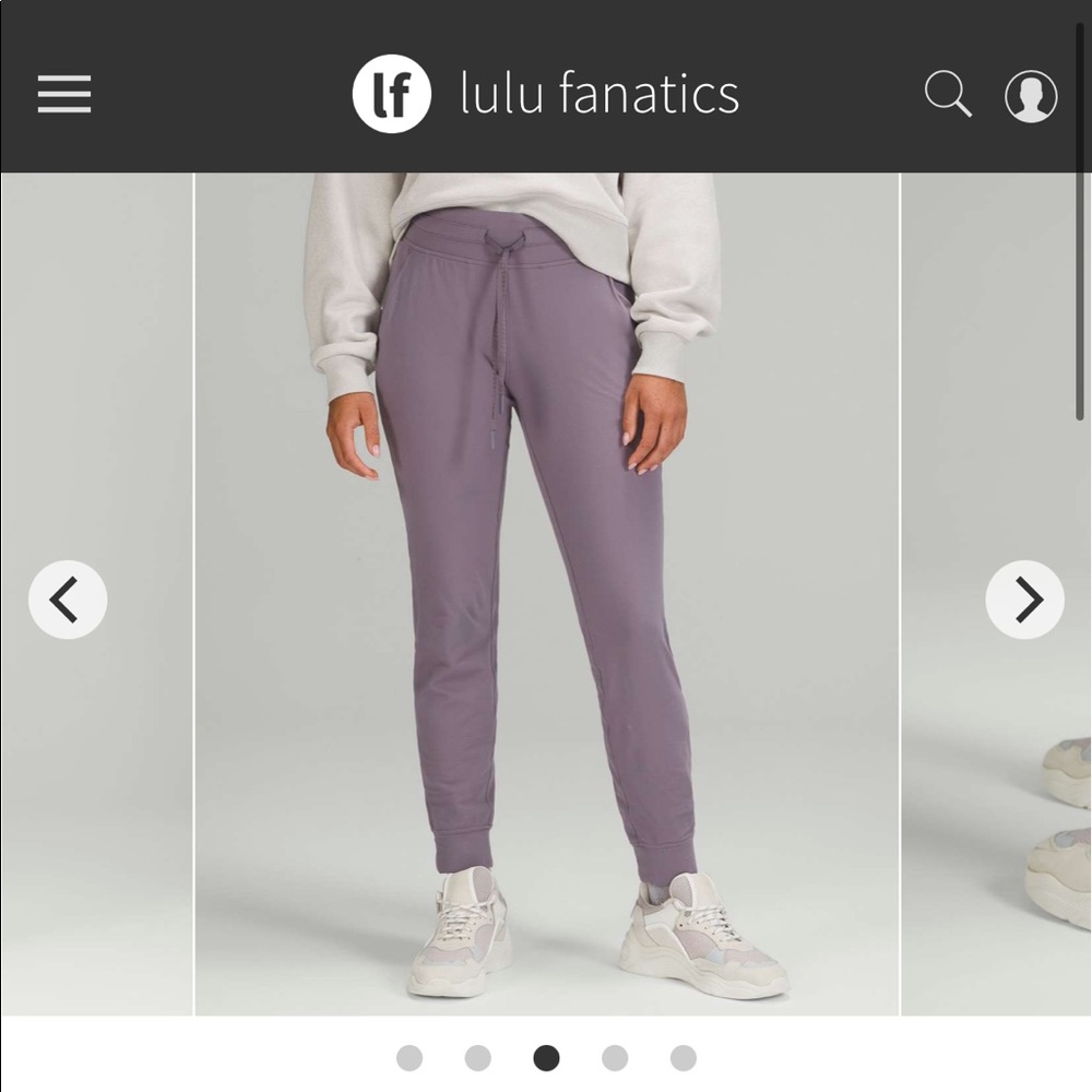 Lululemon ready to rulu joggers in Dusky Lavendar size 6 EUC